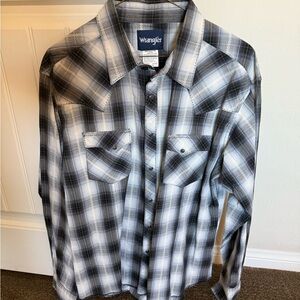 Wrangler Men's Western Wear Button Down Shirt